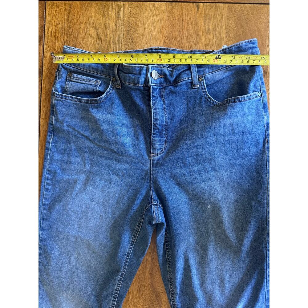 Jones New York Signature Lexington Straight Jeans 12 Blue - Picture 6 of 10